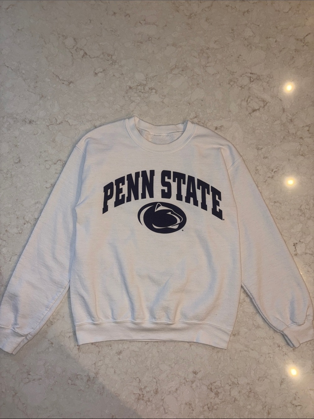 White Penn State Crewneck Sweatshirt
